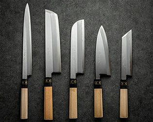 カスタマイズ】銀座 牛刀210mm 紅葉 黒檀銀巻柄 | 包丁通販なら明治33  