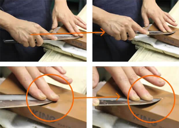 片刃包丁の研ぎ方