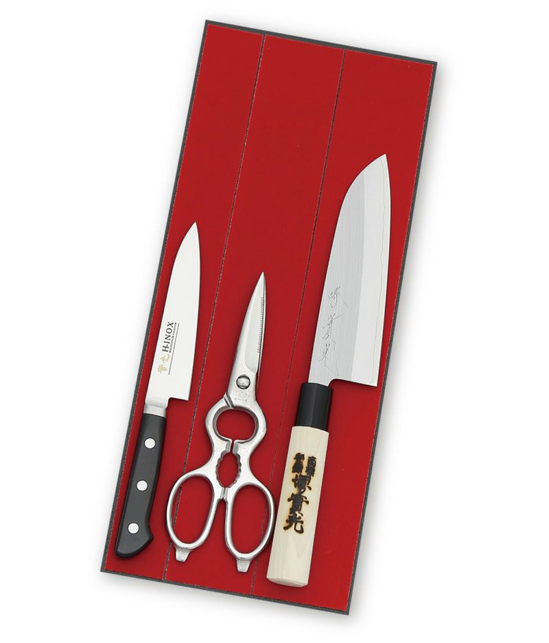 プレゼント用包丁セット]3点ギフトセット C | 包丁通販なら明治33年