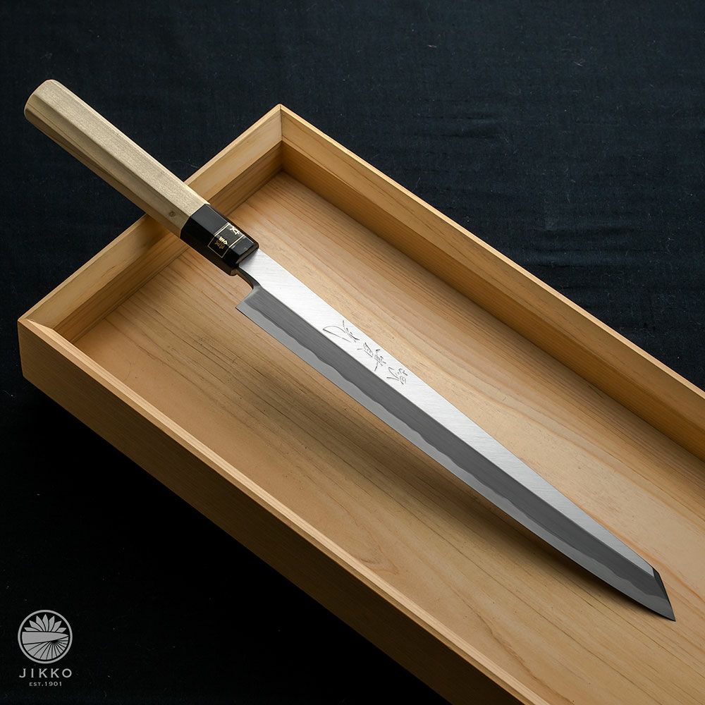 正規逆輸入品 nakasyou-store正本 本霞 玉白鋼 柳刃庖丁 30cm KS0430