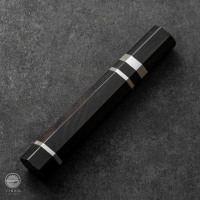 柄交換】黒檀八角 黒水牛銀巻柄 レビュー | 包丁通販なら明治33