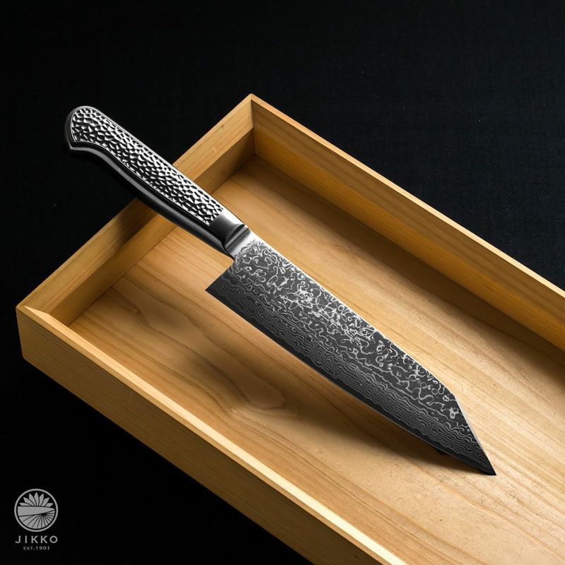 三徳ビンテージ包丁リメイク15Remake　of a vintage knife 三徳包丁を牛刀風にアレンジしてみました Change the shape of