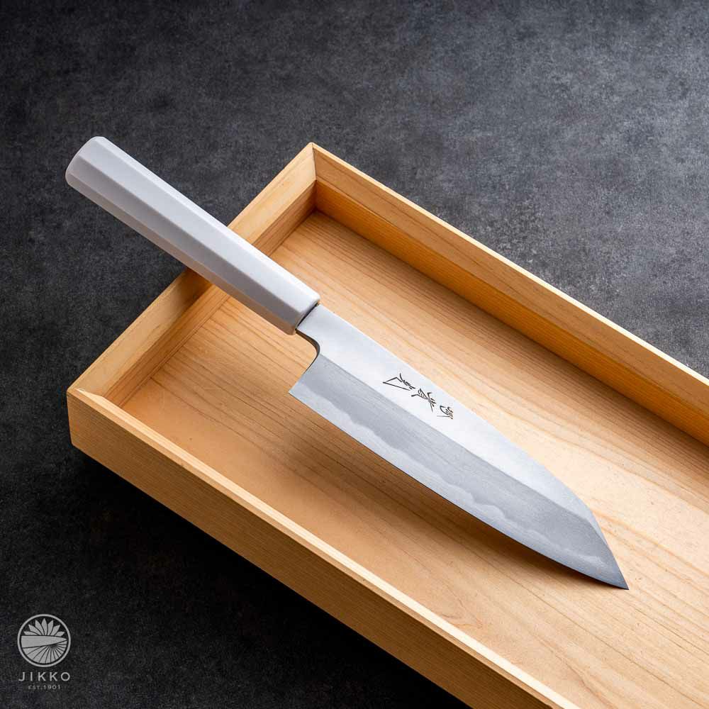 片刃三徳】白紙2号 | 包丁通販なら明治33年創業の大阪 堺の實光刃物 