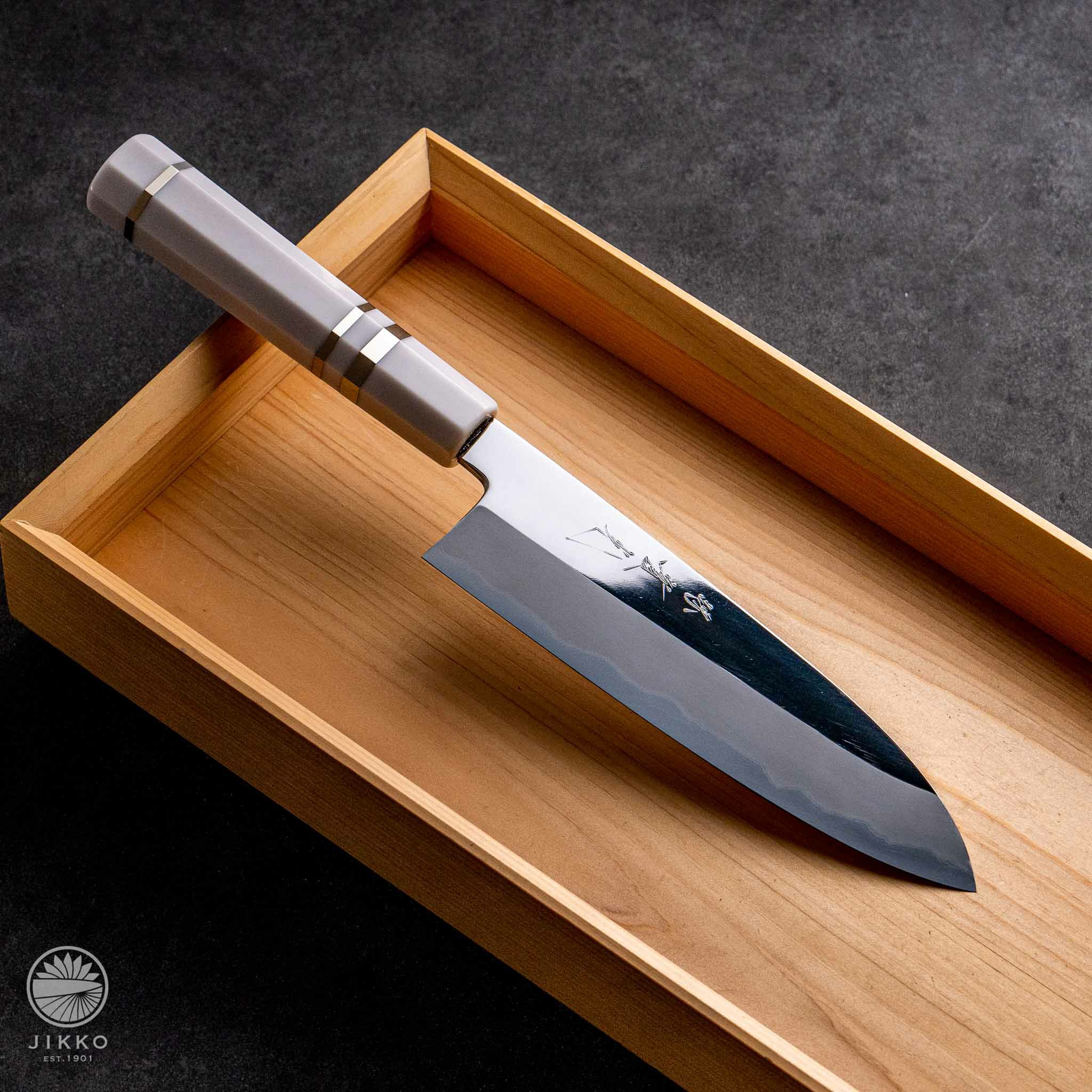 片刃三徳 万能片刃包丁|堺包丁の通販 實光刃物(じっこうはもの) 明治33年創業の包丁専門店