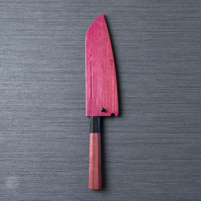 三段銀巻 薄刃210 ターコイズ八角柄 薄刃7寸 包丁の柄 トルコ